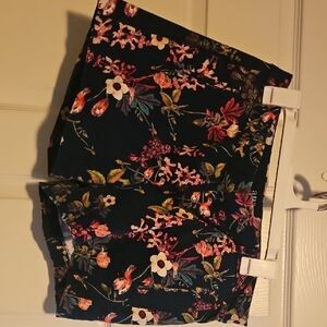 a.n.a Blue and Pink Floral Shorts